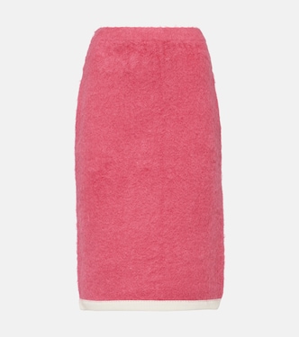 Wool and cashmere midi skirt | Xu Zhi