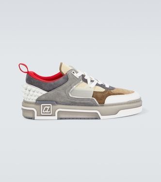 Astroloubi leather and suede sneakers | Christian Louboutin