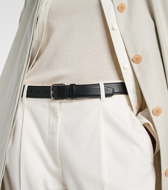Classic leather belt in black - The Row | Mytheresa