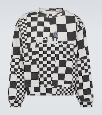 Checked cotton jersey sweatshirt | ERL