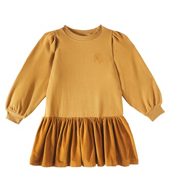 Cinna puff-sleeve cotton-blend dress | Molo