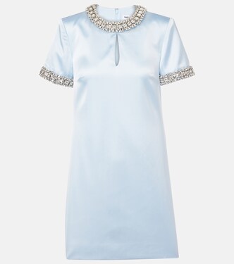 Robe en satin à ornements | Self-Portrait