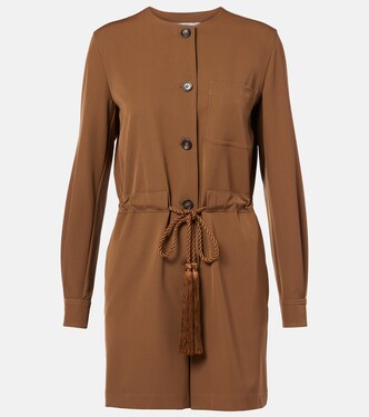 Maine belted wool gabardine playsuit | Max Mara
