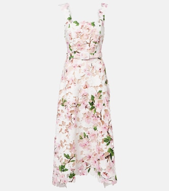 Floral lace cocktail dress | Oscar de la Renta