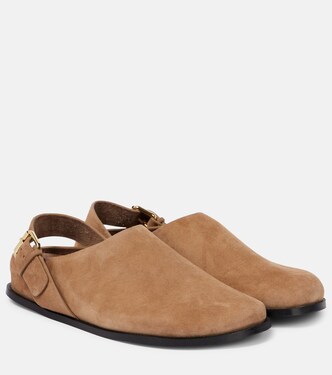 Slingback-Slippers Louis aus Veloursleder | A.Emery