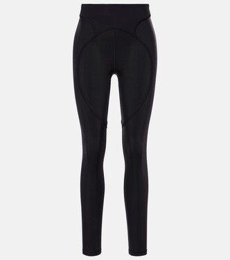 High-rise lamé leggings | Adidas by Stella McCartney