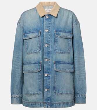 Hayden corduroy-trimmed denim jacket | Slvrlake
