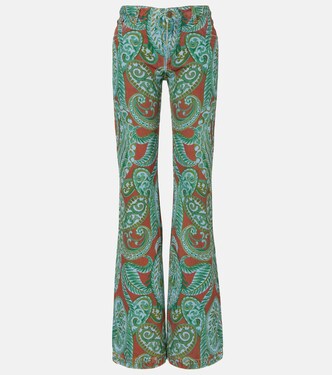 Jeans a gamba larga con stampa paisley | Etro