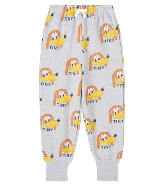 Dogs printed cotton jersey sweatpants | Tinycottons