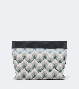 Pouch Mini de lamé y piel | Missoni
