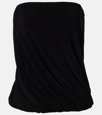 Twist strapless jersey top | Norma Kamali