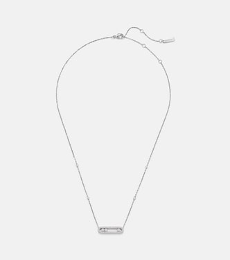 Baby Move 18kt white gold necklace with diamonds | Messika