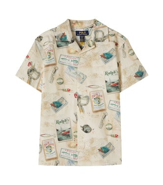 Printed cotton-blend shirt | Polo Ralph Lauren Kids