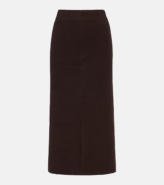 Wool and cashmere pencil skirt | Jardin des Orangers