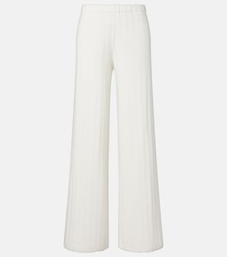 Shannen cotton and cashmere wide-leg pants | Lisa Yang