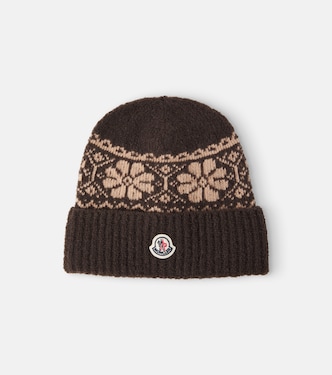 Fair Isle wool-blend beanie | Moncler Enfant