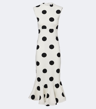 Vestido midi Palmier de jersey con lunares | Jacquemus