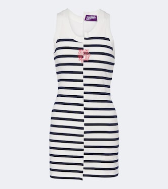 Striped cotton-blend jersey minidress | Jean Paul Gaultier