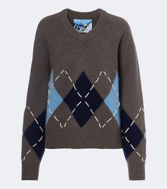 Sloane argyle cashmere sweater | Arch4