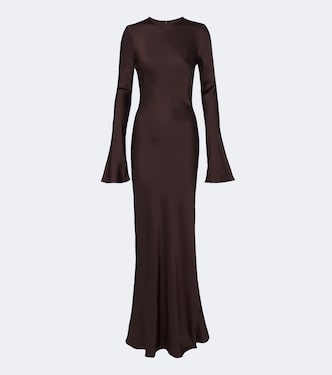 Satin maxi dress | Rotate