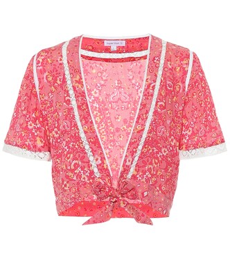 Top Jena raccourci imprimé | Poupette St Barth