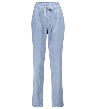 Jean paper bag Muardo à taille haute | Marant Etoile