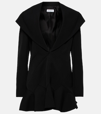 Vestido corto de lana con capucha | Alaïa