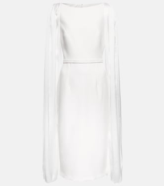 Essiah crêpe and satin midi dress | Safiyaa