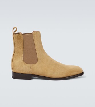Bottines Chelsea Delsa en daim | Manolo Blahnik