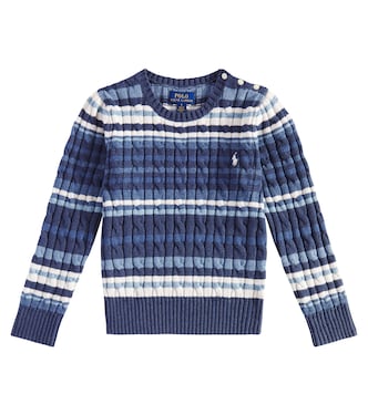 Striped cotton sweater | Polo Ralph Lauren Kids