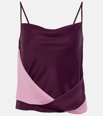 Draped satin tank top | JW Anderson