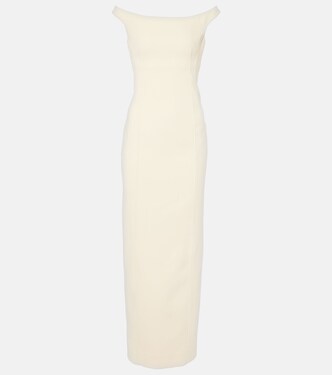 Robe longue à encolure bardot | Toteme