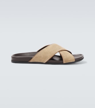 Chiltern suede slides | Manolo Blahnik