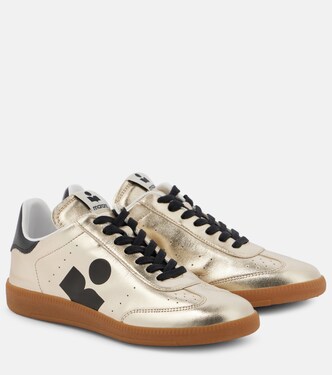 Kaycee metallic-leather sneakers | Isabel Marant