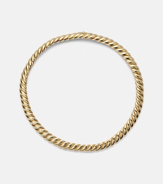 Sculpted Cable 18kt gold choker | David Yurman