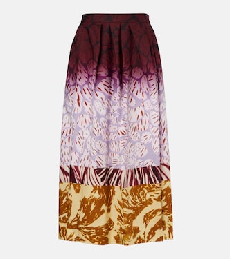Printed cotton maxi skirt | Dries Van Noten