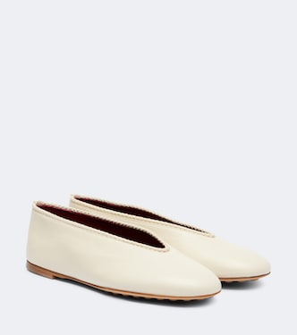 Rosa leather ballet flats | Bottega Veneta