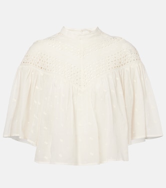Mikki embroidered cotton voile top | Nili Lotan