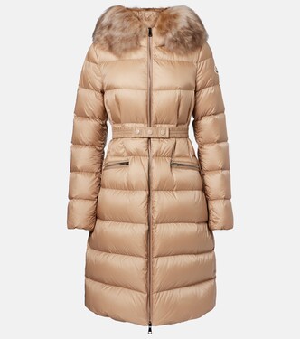 Boedic shearling-trimmed down jacket | Moncler