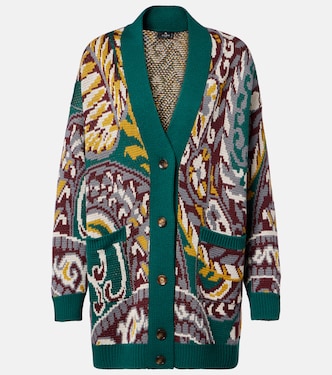Jacquard wool-blend cardigan  | Etro