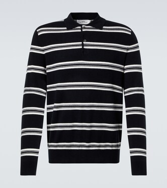 Mr Swansea striped cashmere polo sweater | Arch4