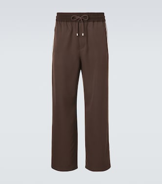 Wool gabardine wide-leg pants | Loewe