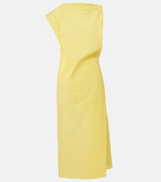 Drap cotton-blend poplin midi dress | Jacquemus