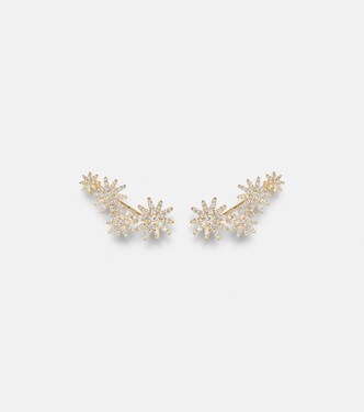 Ohrringe Starburst aus 18kt Gelbgold mit Diamanten | David Yurman