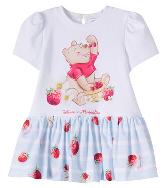 x Disney® baby printed cotton-blend dress | Monnalisa