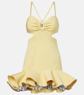 Cutout layered ruffled minidress | Rabanne