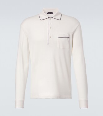 Silk and cotton piqué polo shirt | Tom Ford