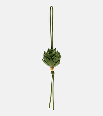 Artichoke leather bag charm | Loewe