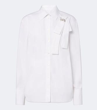 Embellished cotton poplin shirt | Erdem