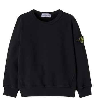 Compass cotton jersey sweatshirt | Stone Island Junior